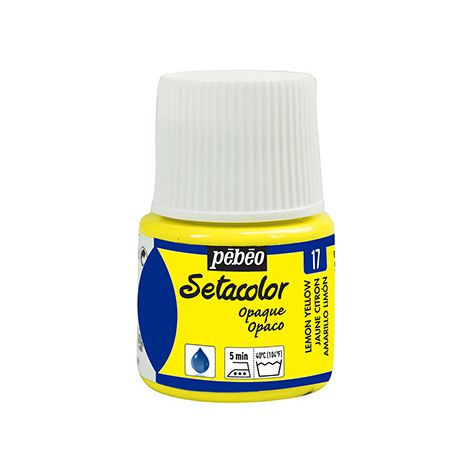 Farba do tkanin Pebeo Setacolor 45ml, Żółta/17 Lemon Yellow